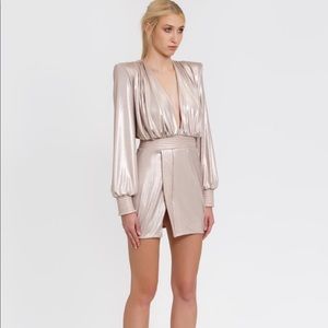 Zhivago Metallic mini dress size small